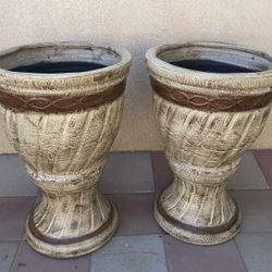New Flower Pots Made Out Of Clay Beautiful Yard Decoration 