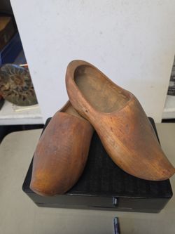 Wood shoes.