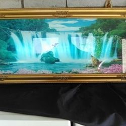 3D Picture Frame Lights Up On And Off Switch Relaxing Sounds Of A Nature