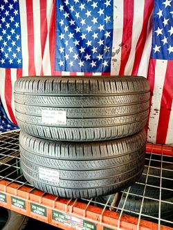 255/40ZR20 PIRELLI PZERO ALL SEASON 255 40 20 USED TIRES SET 