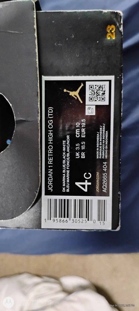 Jordan 1 Size 4c