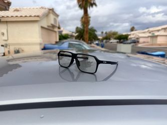 Oakley Black Square Frame Glasses Bevel