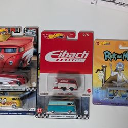 Hot Wheels Premium Volkswagen Bus Lot Of 5
