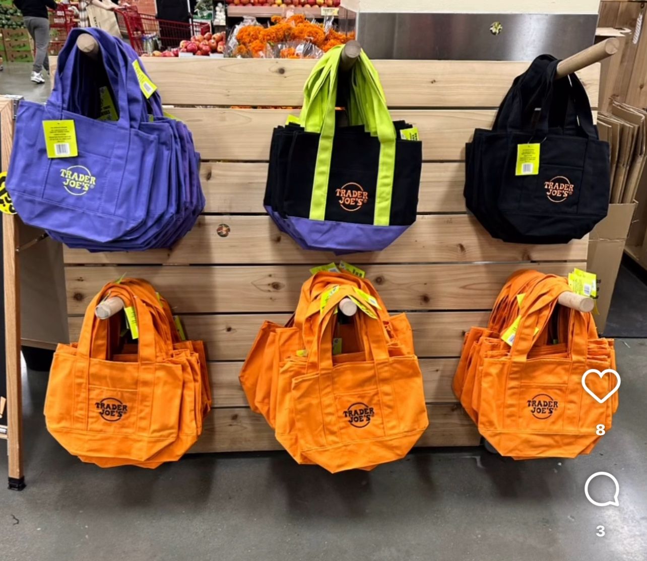 Trader Joes Mini Tote Bag $8 Each