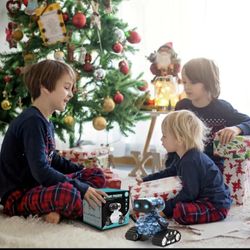 Camouflage Blue Rechargeable Remote Controlled Robot Toy With Music And LED Eyes,Dance Moves