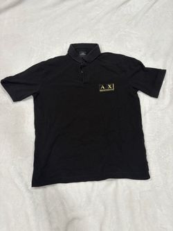 Men’s Armani Exchange Black Polo Shirt Size Small
