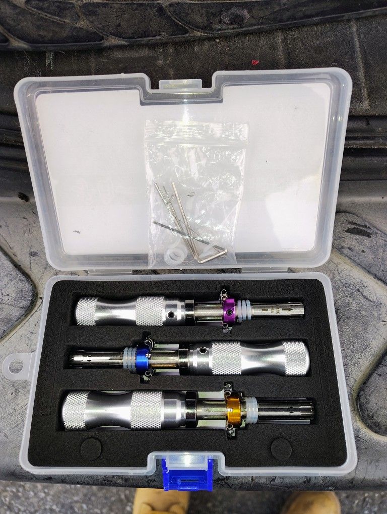 Cylinder Lock Pick 3 Sizes And Extra parts Brand New