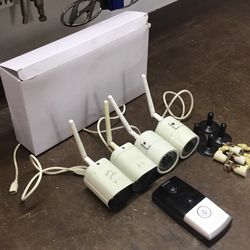 Zmodo security cameras and door cam