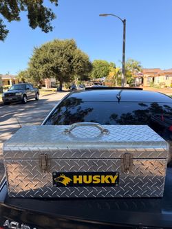 Husky metal portable tool box