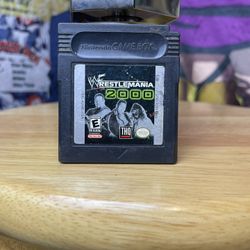 Vintage Wrestlemania 2000 Game Boy Game