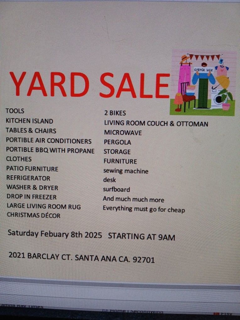 YARD SALE
