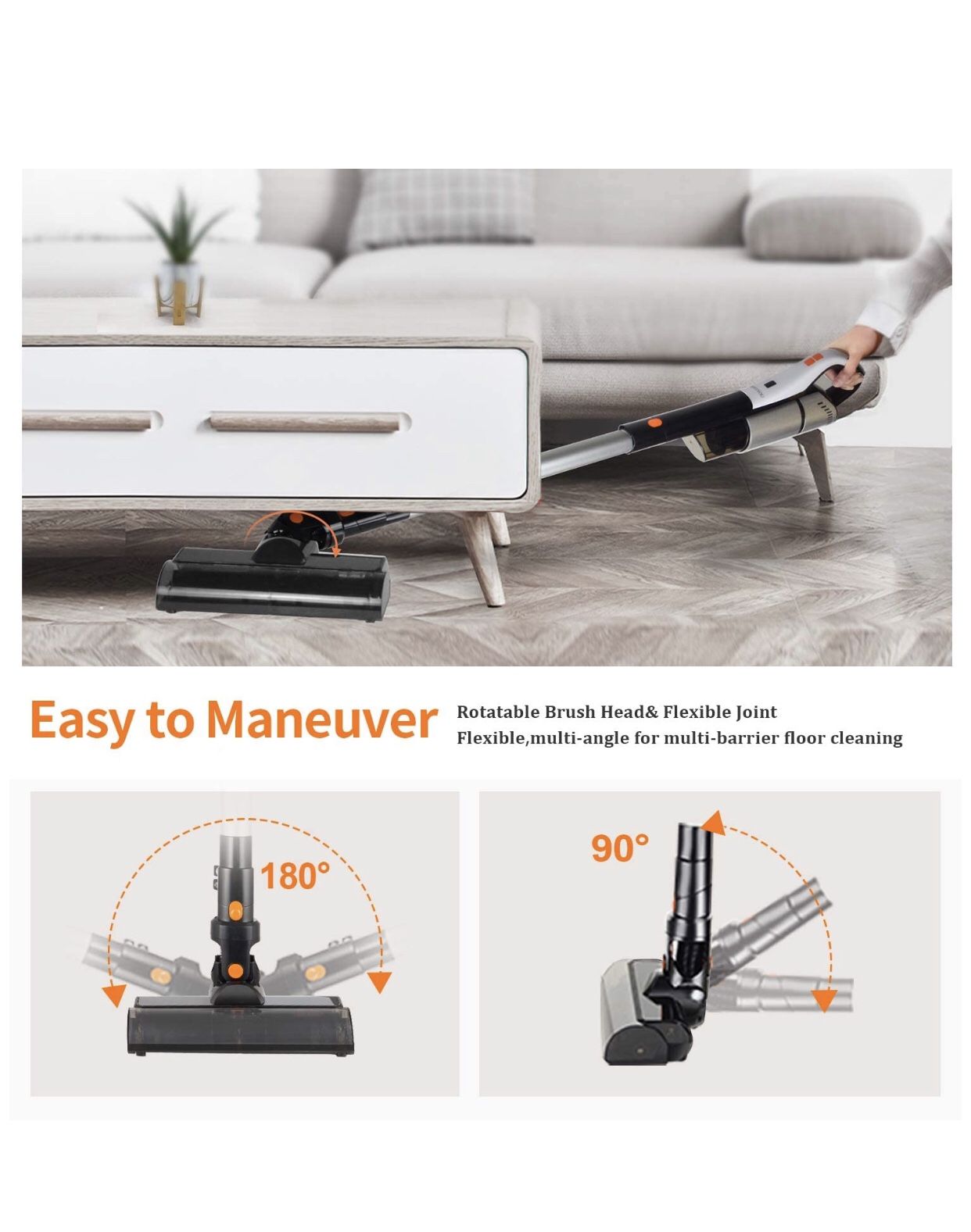 Coredless 18kpa 4in 1 vaccum cleaner