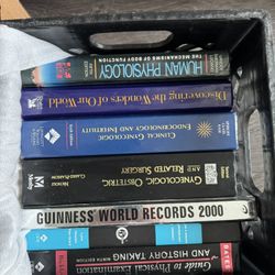 2 boxes of medical books, all for $20!