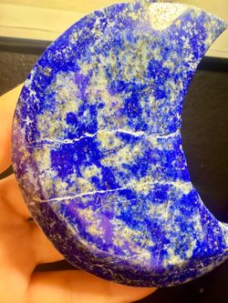 Lapis Lazuli Crescent Moon Crystal | 3.82” | 234g