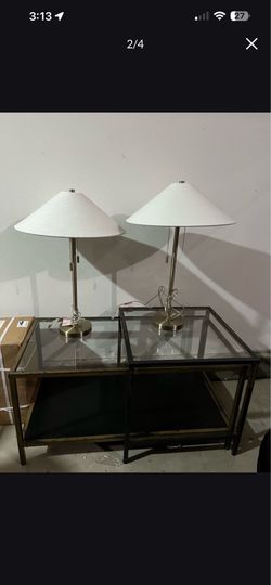2 Table Lamps and Coffee Table