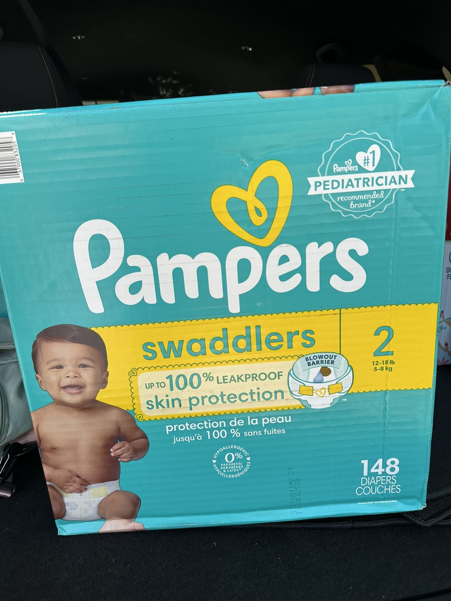 Pampers Swaddlers Size 2 148 Ct 