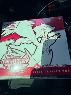pokemon scarlet and violet white flare elite trainer box pokemon center box