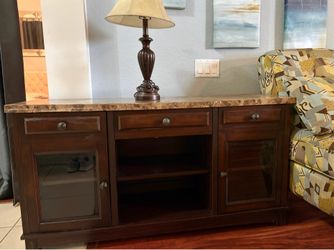 Wood tv stand