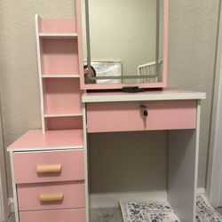 Pink Vanity For Kids 