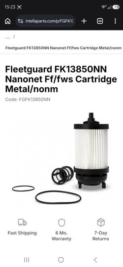 Freightliner fuel filter