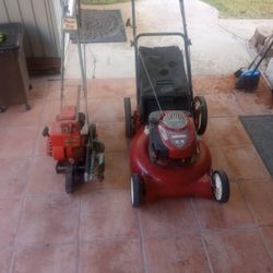 Lawnmower And Edger In Good Condition 