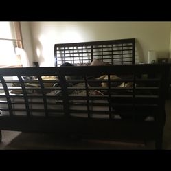 King Size Bed Frame With Gel Mattress 