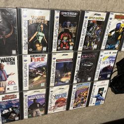 Sega Saturn Video Game Lot Bundle Games 