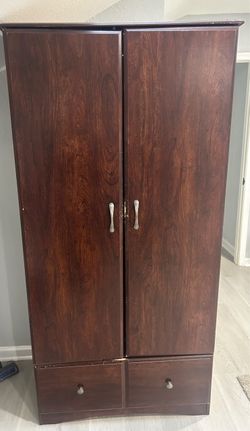 Wood closet