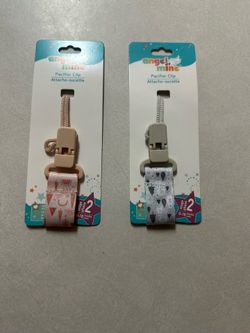 Pacifier clips 2-pack 0-18 mo