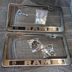 Ram License Plate Holder With Accessories