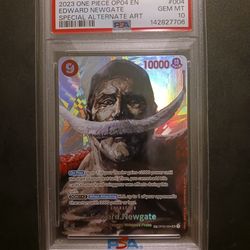 One Piece Card Game TCG OP04 Edward.Newgate OP02-004 SP PSA 10