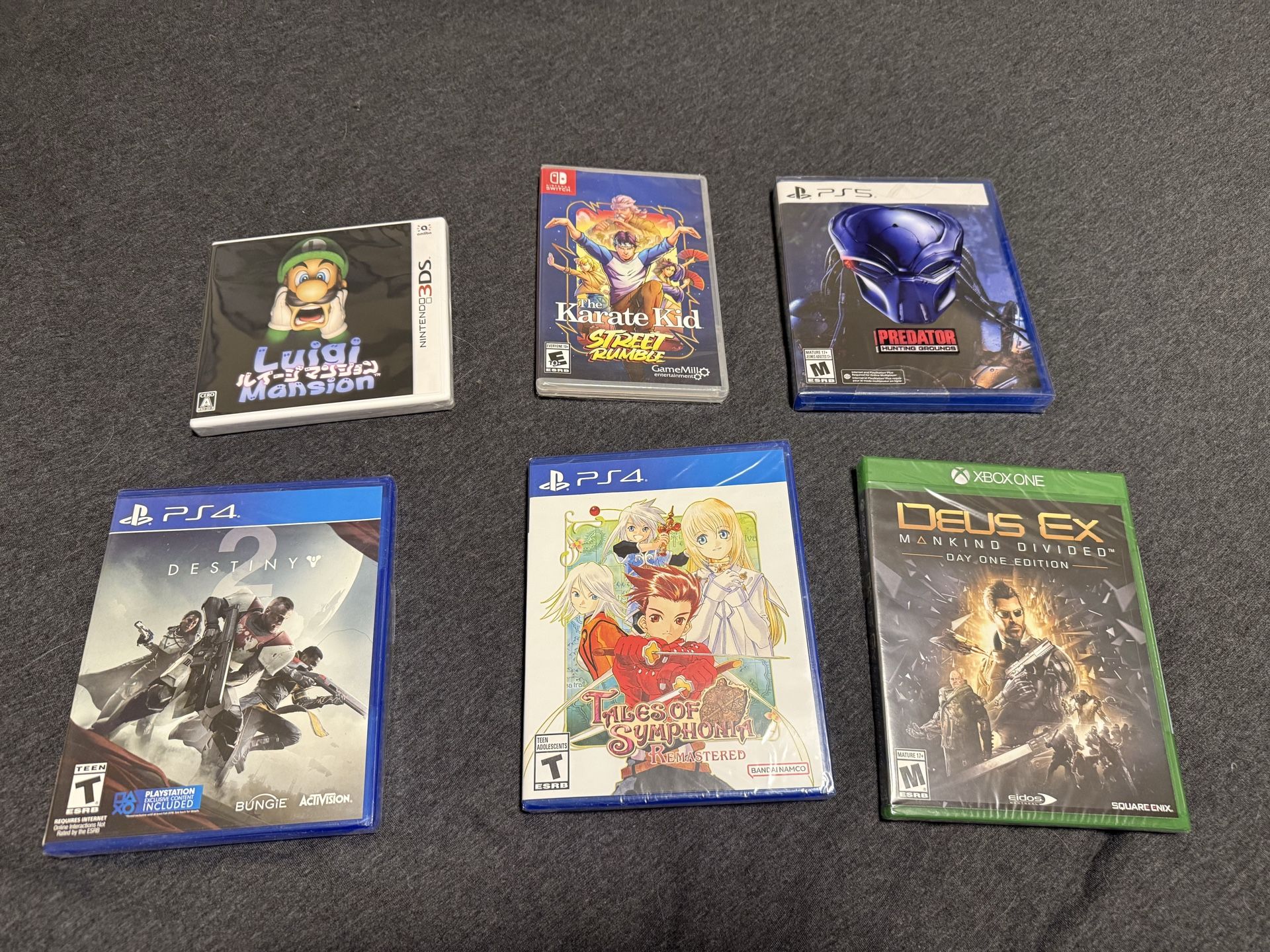 New 3DS, Switch, PS4, PS5, XBOX ONE Games