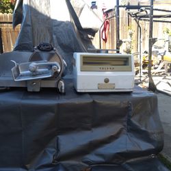 Hobart meat slicer and Toledo scale