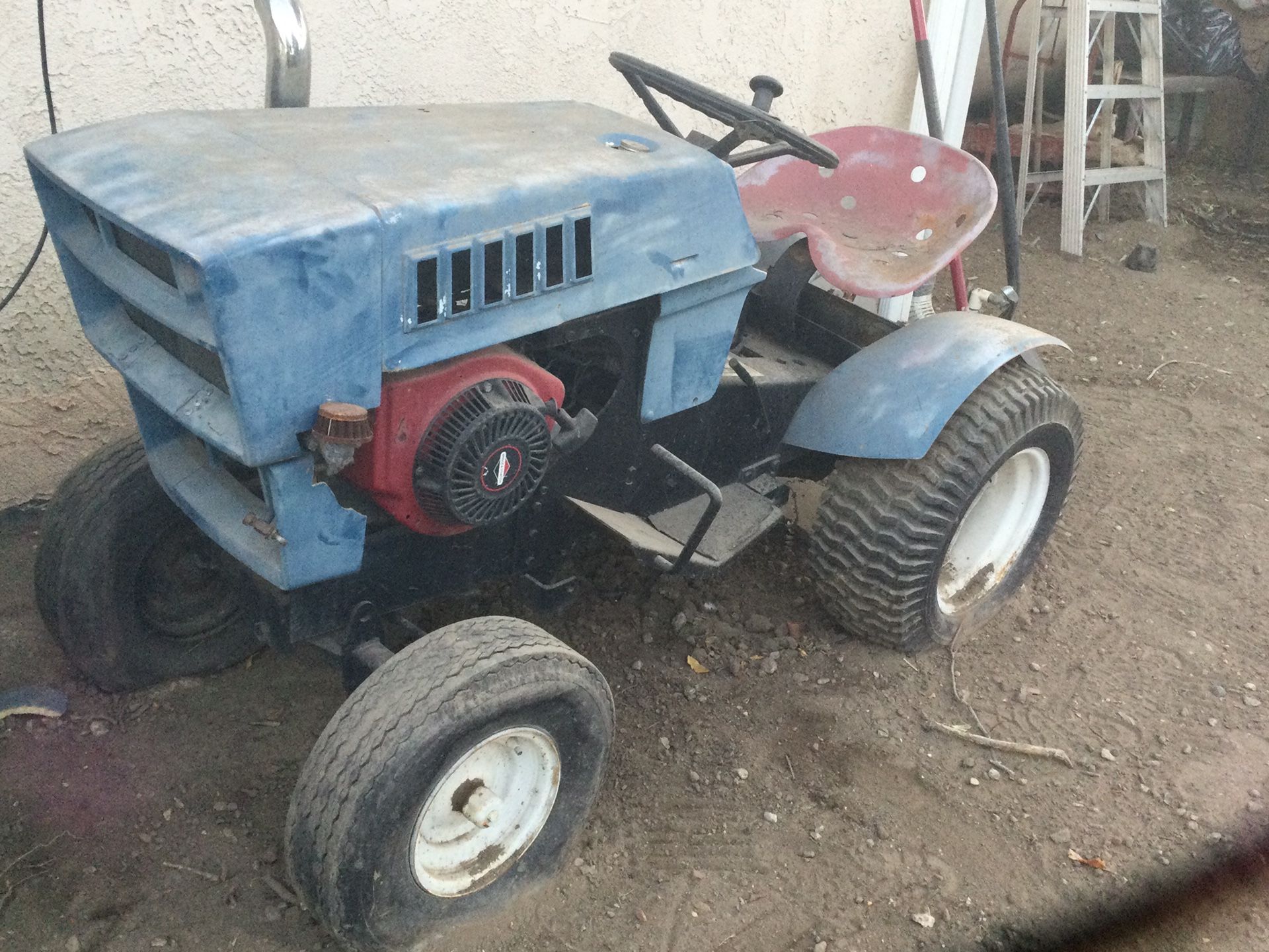 Sears Original Tractor With Plow And Grader Attachments