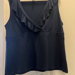 George Navy Plus Size Top (Blusa)