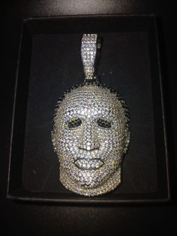 Iced Out Michael Myers Pendant Necklace Charm