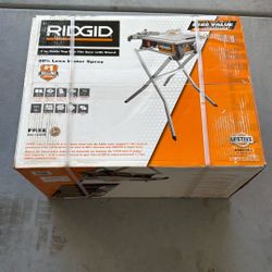 Rigid 7” Table Top Wet Tile Saw With Stand
