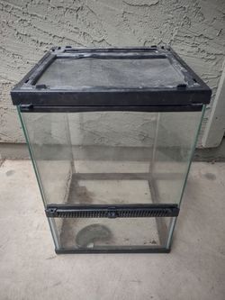 11 gallon mini tall vertical glass reptile terrarium tank