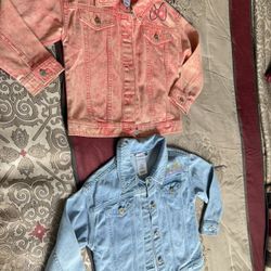 Jeans, Jacket For Kids, Girls Size 6t Both $24 In Excellent Condition Each $12