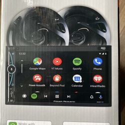Car Speakers And Touchscreen Bluetooth Radio Set