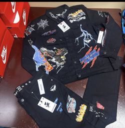 Maison Nior Black Rockstar, Jean Suit, Xl
