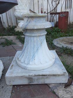 Marble pedestal s