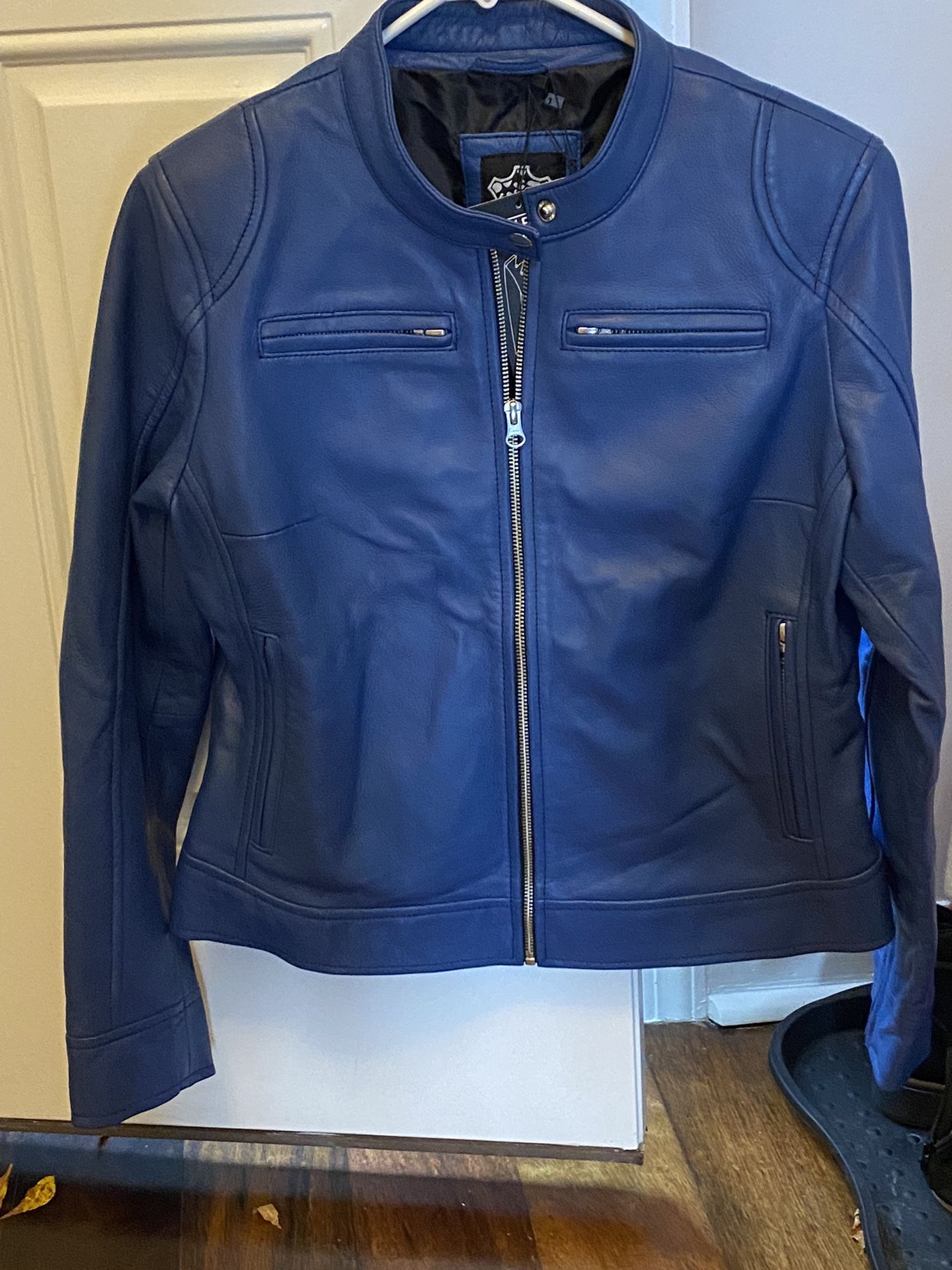 Blue Leather Jackets