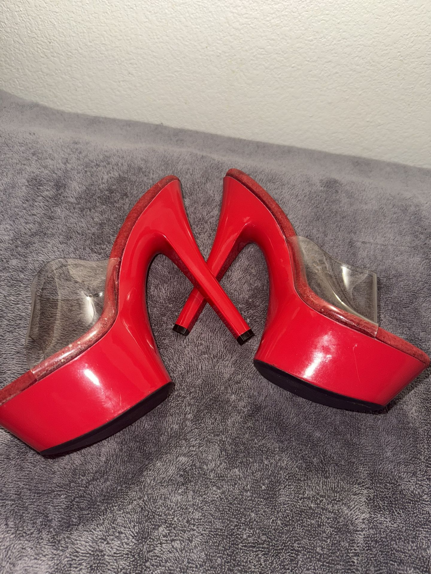 Red Pleaser Platform Women's Pole Dancing Heels | NWOT | NEVER WORN / BRAND NEW | $49 | Size : 9
