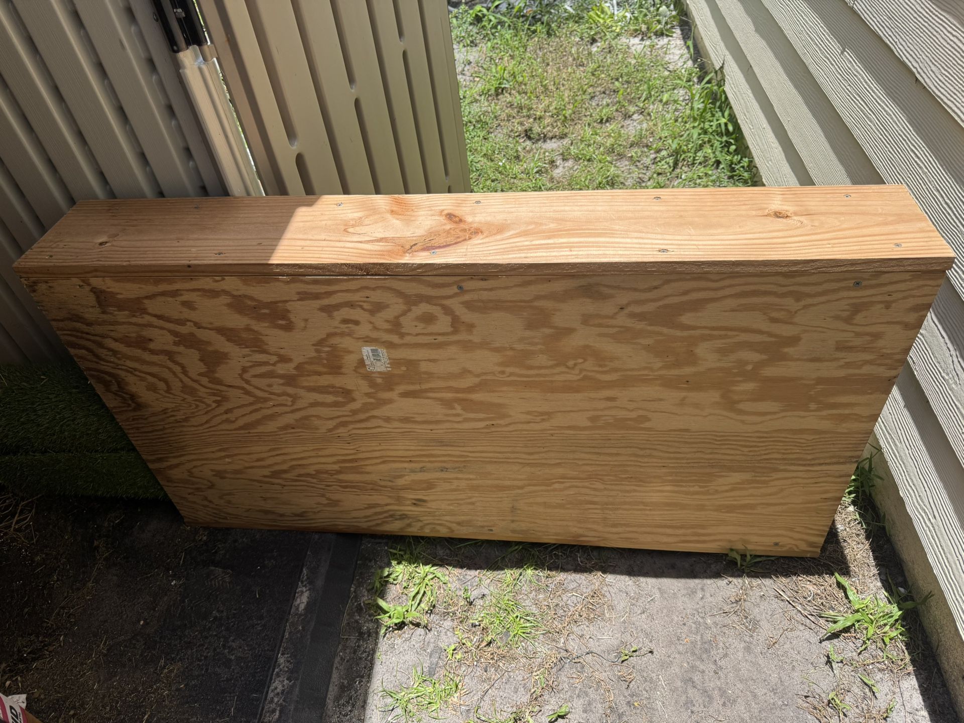 Two Unfinished Horse Jump Walls