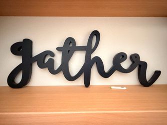 Gather Word Wall Sign Decor