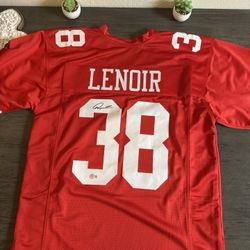 Deommodore Lenoir Rookie 49ers Jersey Autograph