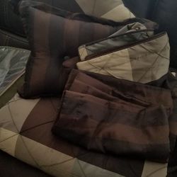 Two comforter set and mattress cover.