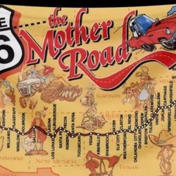 Route 66 The Mother Road Adventure Travel Wall Flag 24"× 35"