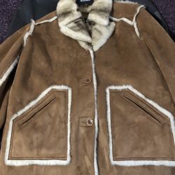 Dennis Basso Reversible Faux Fur Coat 